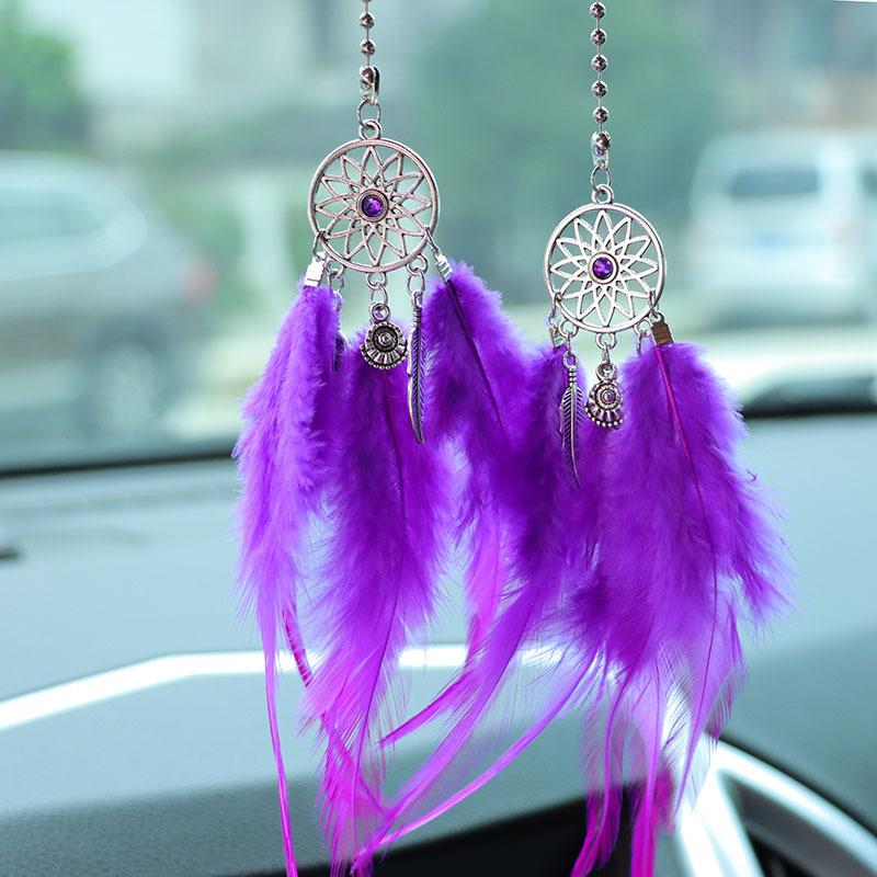 Mini Caça Sonhos para Carro - Roxo