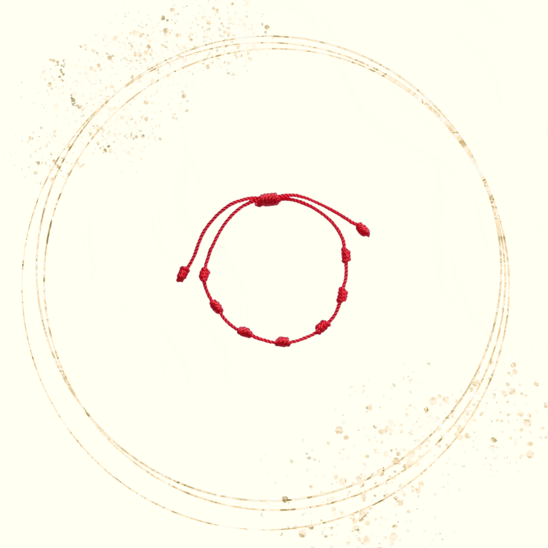 Pulseira de 7 Nós (Vermelho)