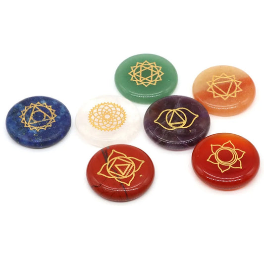 Set of 7 chakra stones