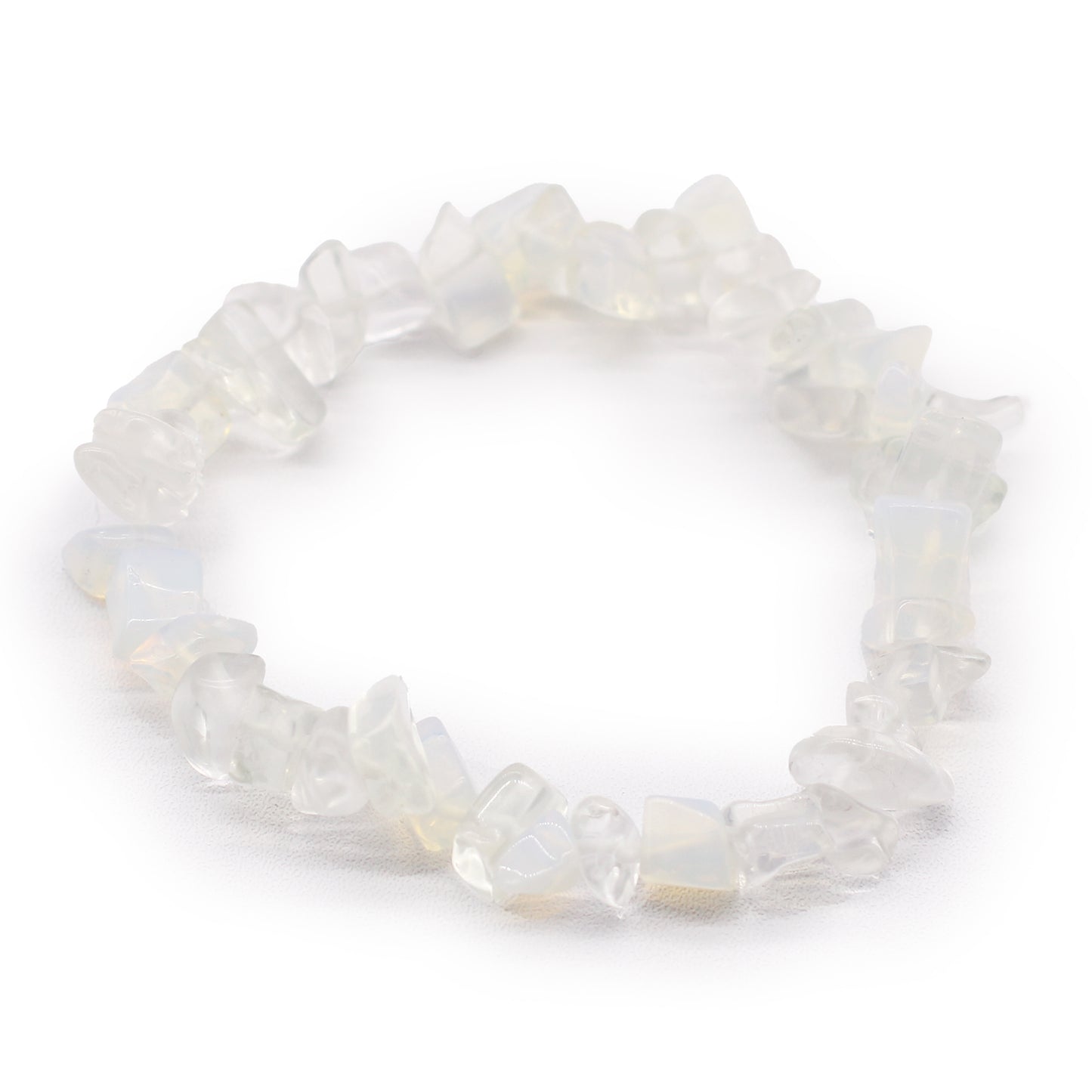 Pulseira de Opalite em Pedras Naturais Irregulares – Intuição e Transformação