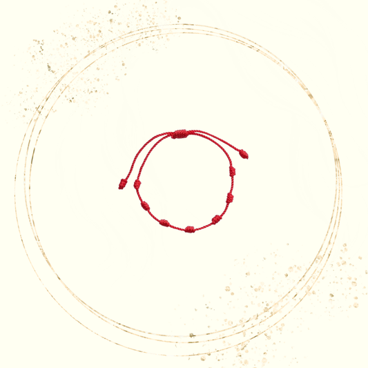 Pulseira de 7 Nós (Vermelho)